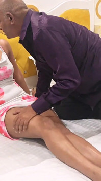 Old Man Boss Licking Kissing and Hard Fucking to Her Beautiful Employee XXX