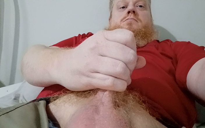 Johnny Red studio: Stroking My Big Ginger Cock