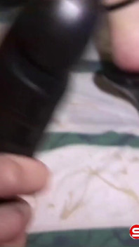 *Throwback* Latina whore plays with her little tight pussy