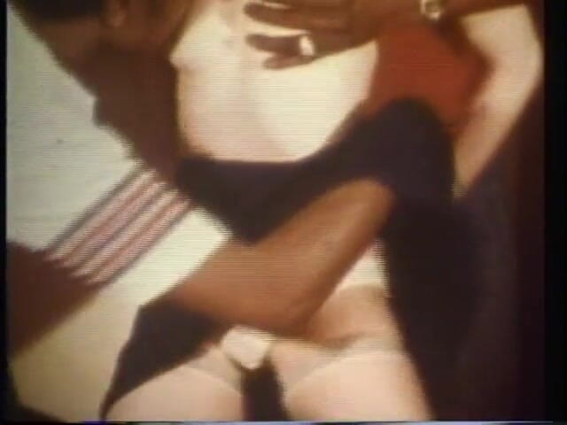 Vintage Usa: Sexy hairy chick fucked in interracial threesome