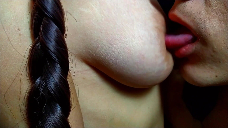 Nipple Stock: Juicy nipple sucking