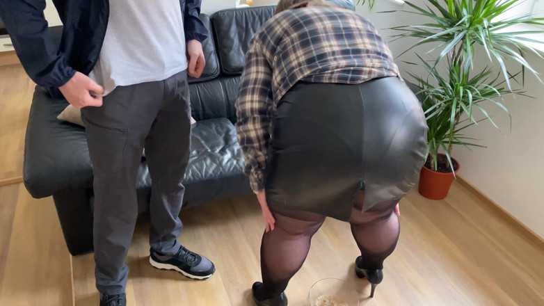 OurFetishLife: Wet Panties of Mother-in-law's Hairy Pussy Are Every Son-in-law's Dream