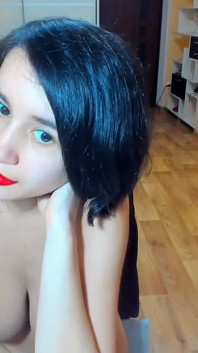 Sweet Brunette Myla_angel Performs Hot Long Tits Show! Tits Pinch, Press, Suck and More!