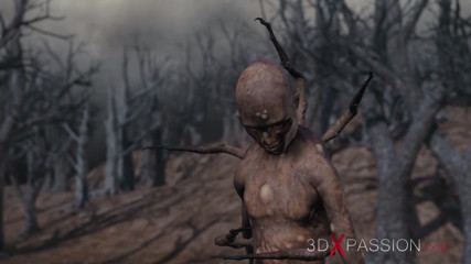 3dxpassion: Wood goblin fucks hard fitness girl in the forest at...
