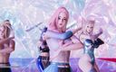 3D-Hentai Games: [MMD] Mave - Pandora Sexy Striptease KDA Ahri Akali Kaisa Seraphine...