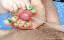 Eva Wilson: Footjob groene nagels