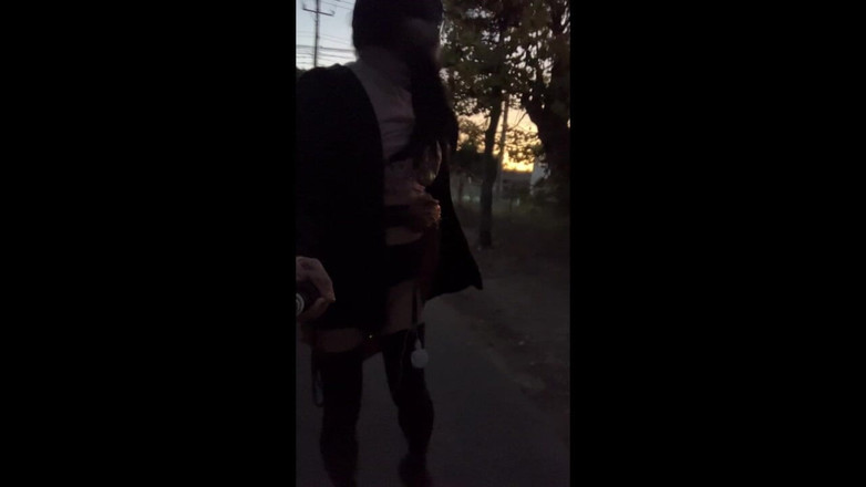 megu2002: Treinamento independente no22 - caminhada de exposição ao longo da estrada...