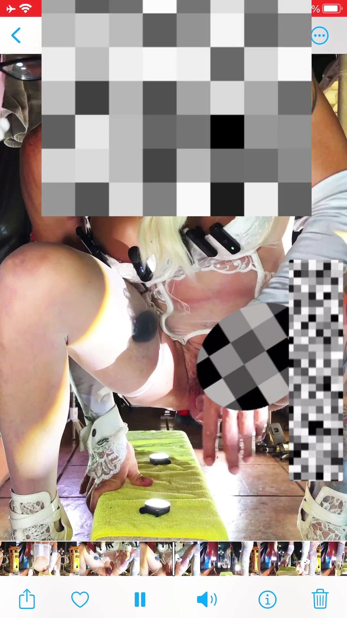 Benito414: Shemale Sexy Lingerie Huge Anal Dildo