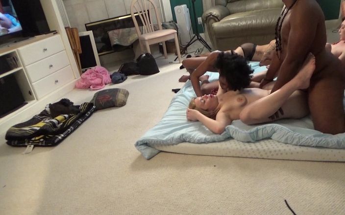 Video Wonderland Productions: Interracial Group Orgy: Sativa, Piper, and Alice
