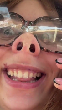 Tonta fetiche de cara y fetiche de boca y lengua