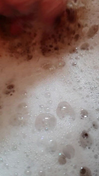 JuicyDream - Pussy play and cum on her ass in the bathtub