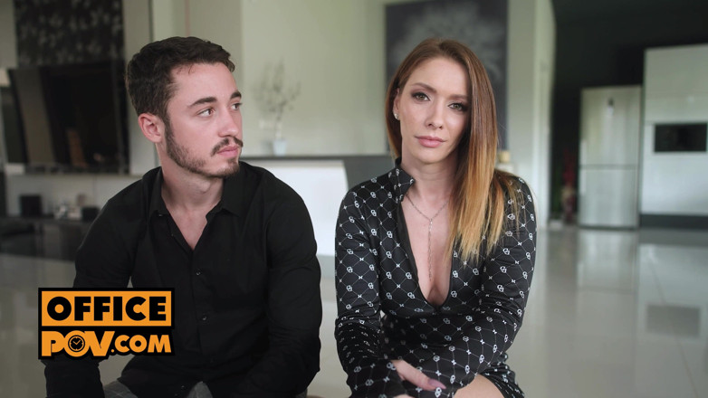 OfficePOV: POV - Threeway Cum Whore Sata Jones Loves DP