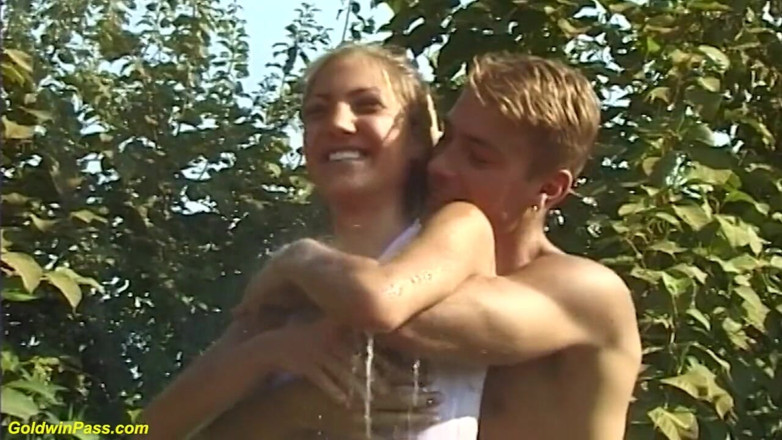 Goldwin pass: Skinny oiled stepsister anal outdoor fucked