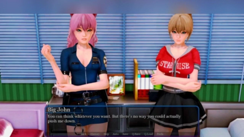 3DXXXTEEN2 Cartoon: Threesome with an elf and a robot. 3D porn cartoon sex