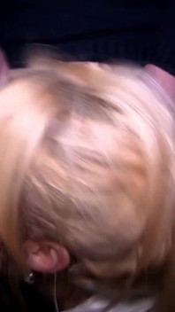 Sexy Blonde Cock Slut Receives a Dogging Education