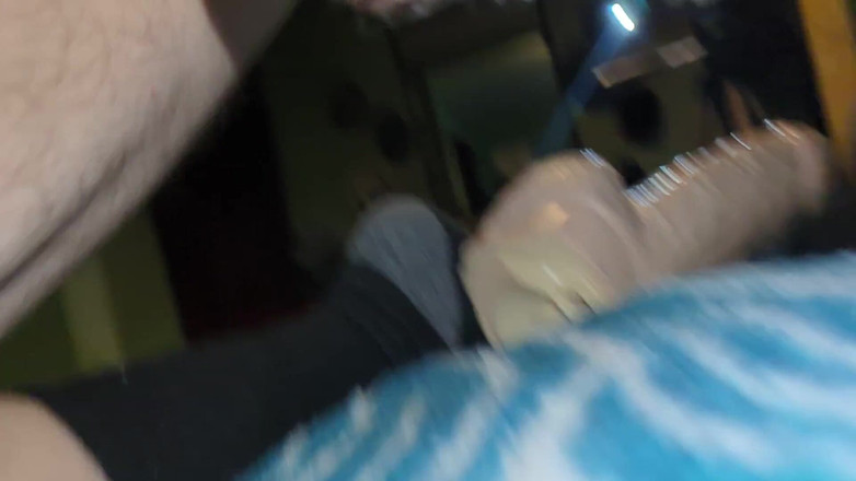 HungBareBackRabbit: 내 엉덩이에 거대한 딜도의 슬로우 모션