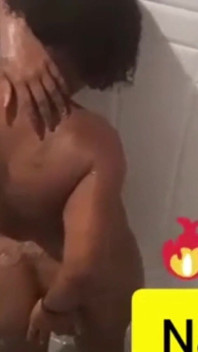 Busty Woman Showering