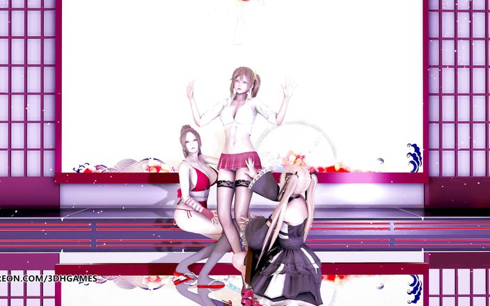 3D-Hentai Games: Striptease DOA Mai Shiranui Marie Rose Misaki