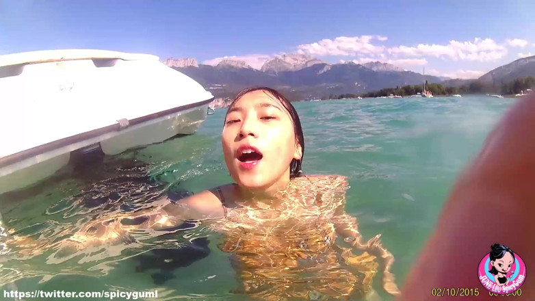SpicyGum: June liu / spicygum - Fransız gölünde tekne gezintisi (porno yok)