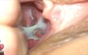 JePenne and Frostberry: Recoltarea spermei din pizda futută cu prim-plan de ejaculare înăuntru în vaginul...