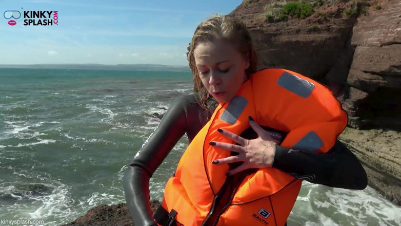 UKCuteGirl Lucy Lauren: Life Jacket JOI Neoprene Tease, Denial &amp; Countdown Cum