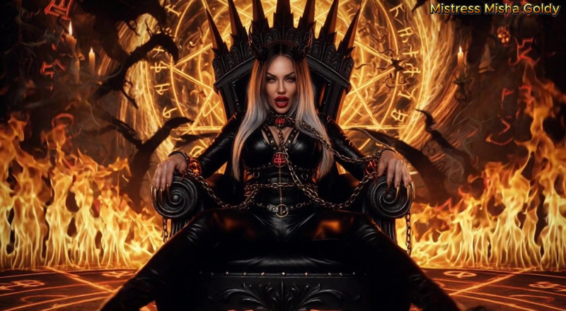 Goddess Misha Goldy: My Words Carve Hell Into Your Mind While Your Dick...