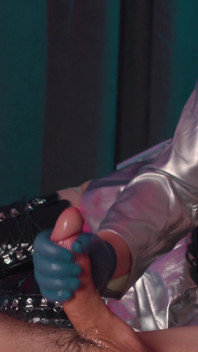 A Kinky Doctor Milks and Edges a Patient's Huge Cock Using Tight-fitting Medical Gloves, CFNM Femdom Handjob