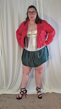 Tall BBW Tempting in Leather Try on Haul