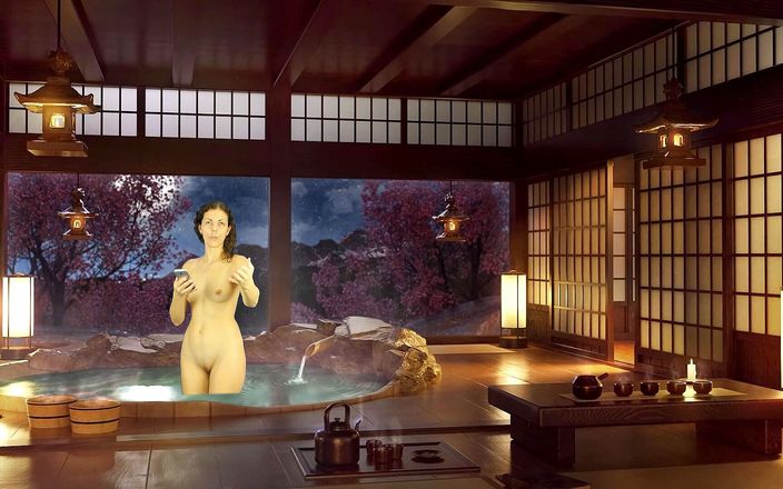 Theory of Sex: 浴室小便惩罚。裸体阅读。日本洗澡。朱莉娅五世地球。