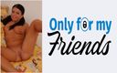 Only for my Friends: Primul film porno al brunetei de 18 ani se masturbează folosind...