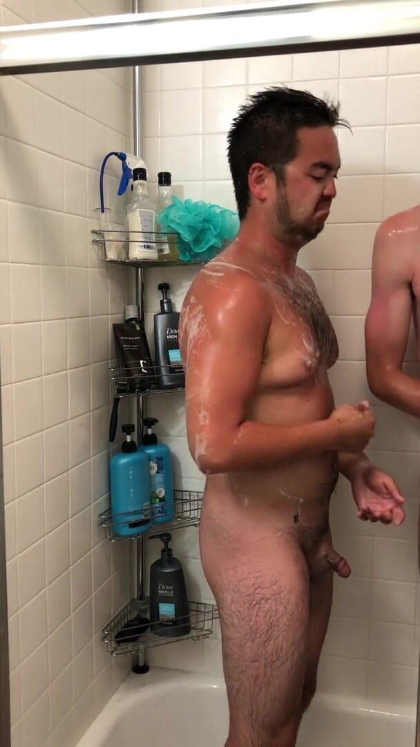 Those Gay Guys: Post fuck shower and scrub down clean