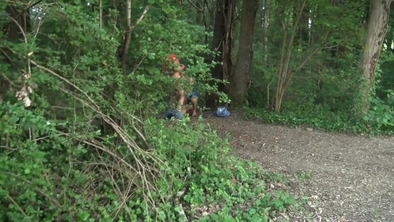 FRENCH HOLES CREAMPIED: Juan perez used raw by Enzo Rimenez in forest cruising