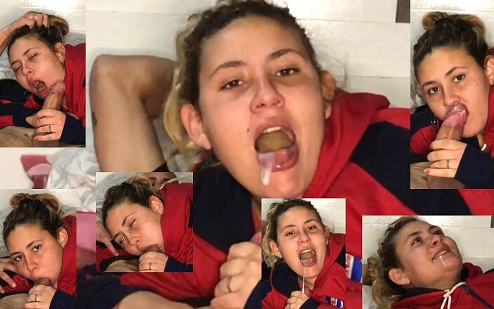 Naomi Simon: Adik tiri 18 tahun dicrot sperma hangat di mulutnya