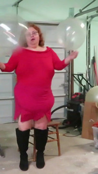 My Fat Ass Pops Some Huge Clear Balloons