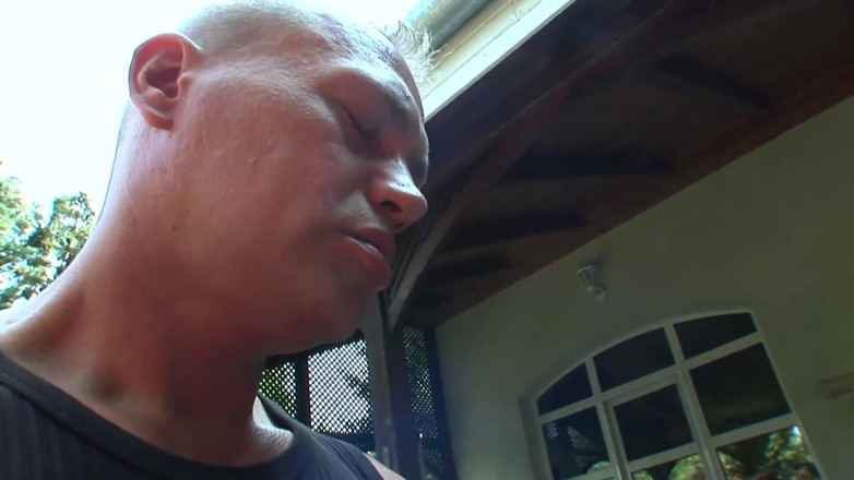 Public Entertainment: Blonde babe riding his cock on the stairs