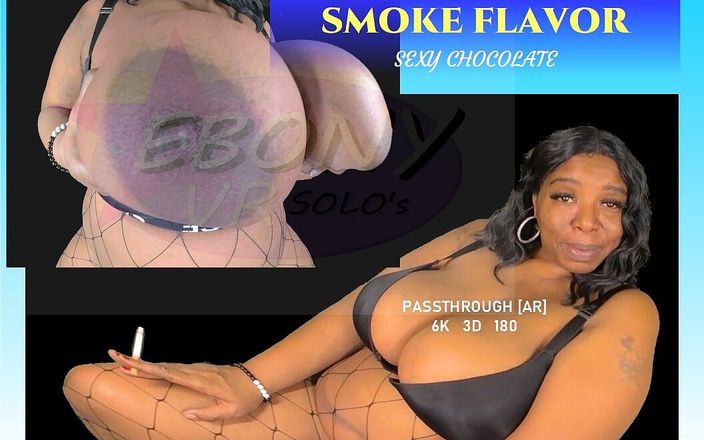 Ebony VR solos virtual reality adult films: Raucharoma - riesige natürliche titten, schwarze bBW-MILF
