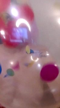 B2p ballonspel confetti popfeest clown