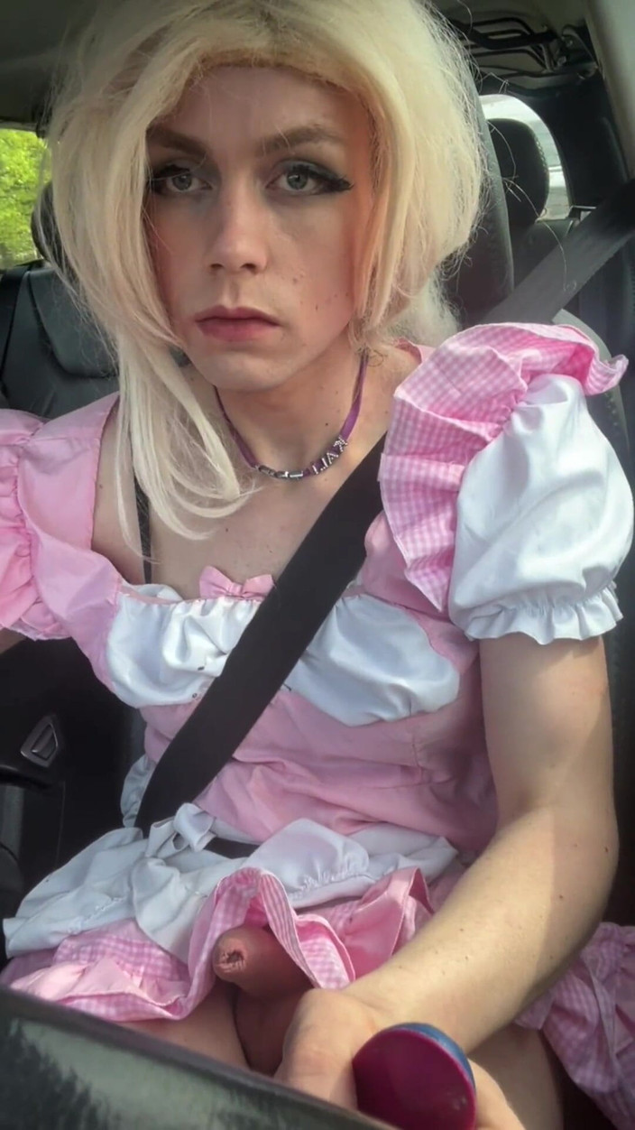 Kali TGirl: Carsolo Wanklane-tgirl एकल स्खलन