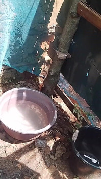 Mandi di luar merasai cara Afrika dengan awek eboni saya