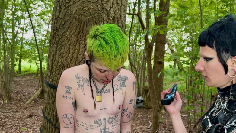 punkgoblin: T4t Forest Hair Cutting &amp; Piss Reward