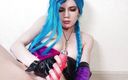 Webtolove: Crazy Jinx från League of Legends längtade efter hårt knull...