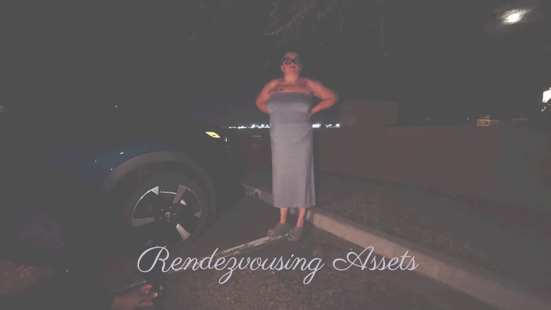 Rendezvousing Assets: Tmavý sex na parkovišti na veřejném místě s shiesty maskou!