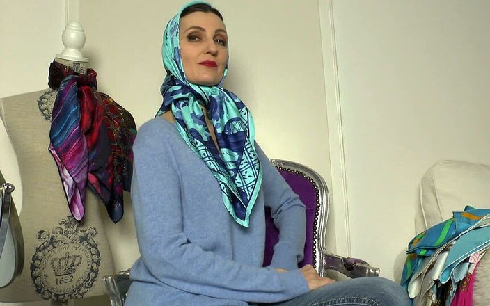 Lady Victoria Valente: Cashmere Sweater and Silk Scarf Styling Part 2