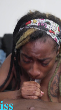Masked Man Could Not Resist This Pretty Ebony Slut