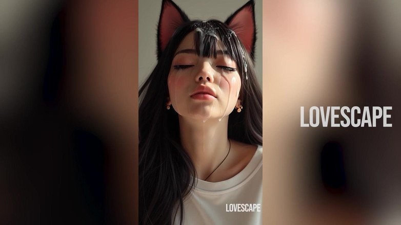 Lovescape: Cachonda catgirl en dormitorio fuertes gemidos y mendicidad termina con...