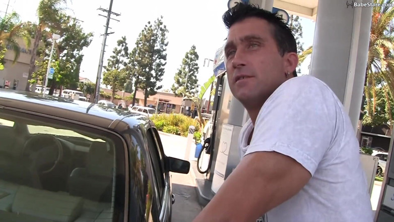 Babe Stare: All gased up: Two people fuck each other's brains out