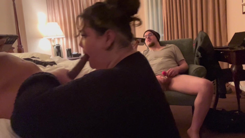 MyPrejacBoyfriend: Flat Chastity Cuck! Blowjob Kisses Give Him His First Taste