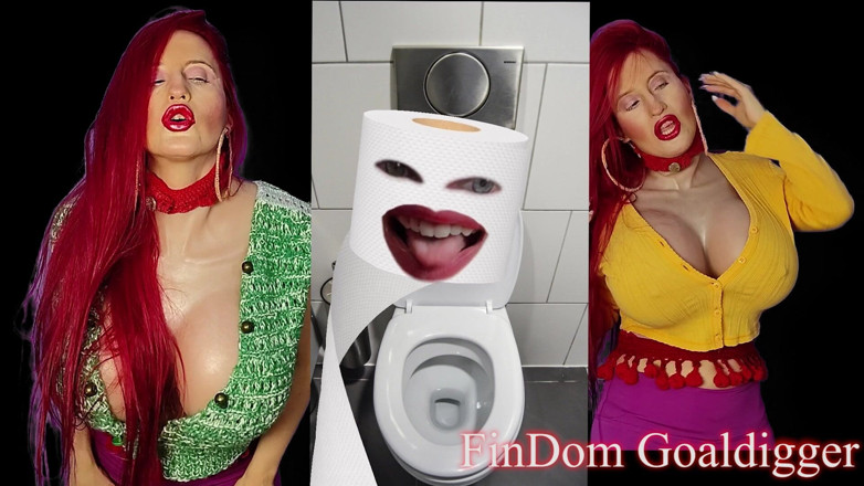 FinDom Goaldigger: Transformation into Toilet Paper