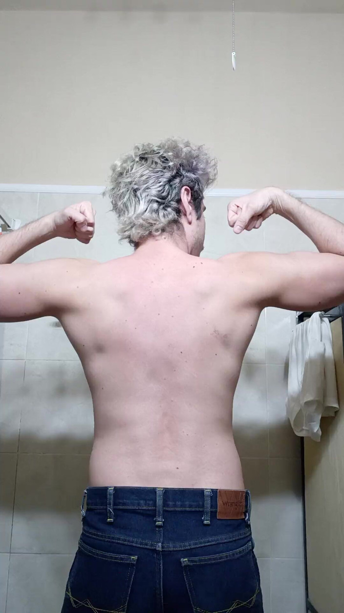 Tabasco Jake: Handsome Flexing Muscles in the Bathroom, Big Cock