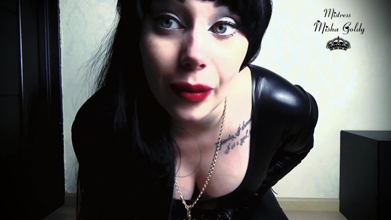 Goddess Misha Goldy: I'm gonna fuck you and make you my bitch!